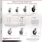 Service Caster 8 Inch Kingpinless Rubber on Steel Caster Brake & Swivel Lock 2 Rigid SCC, 2PK SCC-KP30S820-RSR-SLB-BSL-2-R-2 - alternate 7